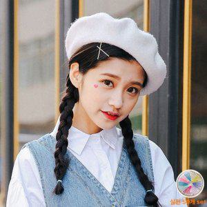 50개 핀 캐주얼 컬러 실삔 실핀 앞 머리 옆