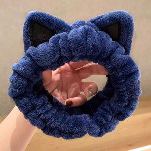 블루 머리띠 캐주얼 세수 밴드 귀여운 샤워