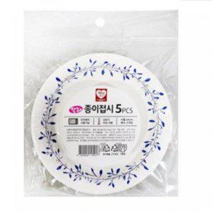 하니 일회용 접시 캠핑 일회용품 종이 접시 14cmx5p