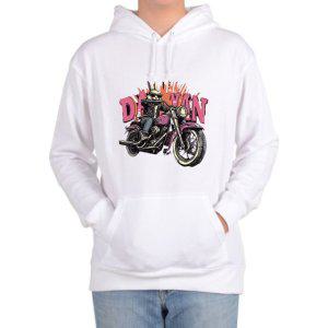 후드티 전사이즈 토끼 선글라스 오토바이 라이더