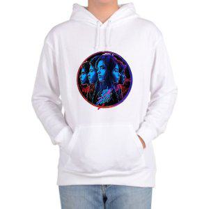 후드티 전사이즈 사람 얼굴 다섯방향 그래픽