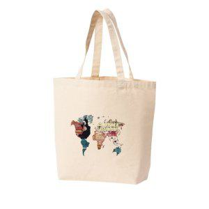 에코백 다양한 사이즈 세계지도 5대양 7대륙