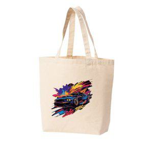 에코백 다양한 사이즈 컬러풀자동차 경주 레이싱