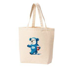 에코백 다양한 사이즈 커피 카페 모닝커피 곰돌이