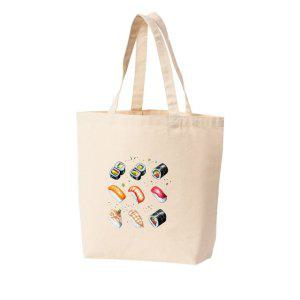 에코백 다양한 사이즈 스시 초밥 생선 회 일식 일본