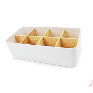 양품수납함 티박스 청소기보관함 우드 다용도 미니 옷장 오픈 멀티 화장품 뚜껑 원목수납함8칸