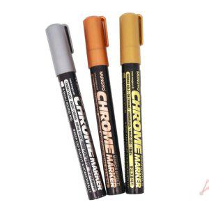 화이트보드펜 보드지우개 수성 페인트 패브릭 마커 유성 키친 아크릴 화이트보 크롬마카 3색입