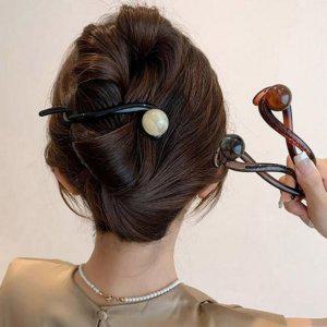 예쁜 여성 추천 올림머리 헤어 꾸안꾸 트위스트 꼬임