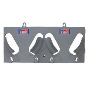 안전모 정리대 2구 건설 현장 헬멧 보관 걸이대 공사용 정리함