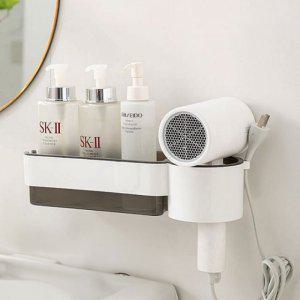 드라이기 화장실 선반 정리 화이트 욕실 거치대 걸이