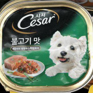 사료 불고기 애견 강아지 반려견 Cesar 100g 시저 맛