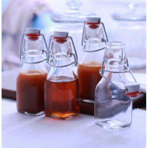 스퀘어 미니 1P 비드리오 오일병 사각 양념통 유리용