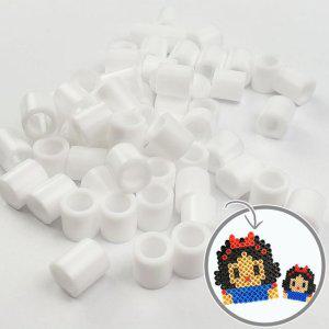 하얀색 젤리빅비즈 100P 공예 단품 컬러비즈 젤리비즈
