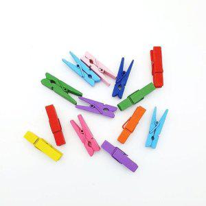 우드 100p 미니집게 나무집게 보관 소품 집게 3.5cm