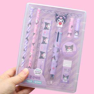 필기구 볼펜 쿠로미 문구 지우개 연필 세트 자 산리오