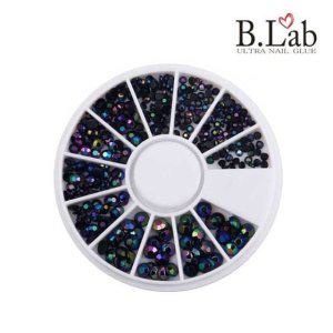 뷰랩 네일파츠재료 평스톤 스톤 아트 오펄블랙 셀프