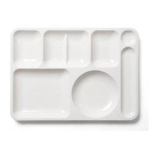 PC 40 ULCOM 흰색식판 구내식당식판 5찬식판 업소용식