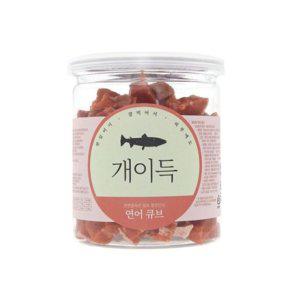 애견간식 200g 콜라겐함유 건강피부 큐브 개이득 연어