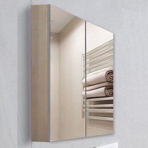 HLWT015 600x800 아이보리 누드장 거울 욕실장 수건장 HLBATH