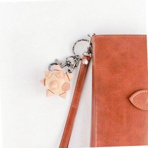 순수편백나무 원뿔 지압볼 열쇠고리형