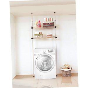 업그레이드 수납식 철바구니 선반2개 행거 602