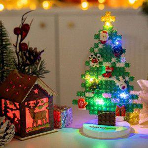 디폼블럭 크리스마스 LED 트리 만들기