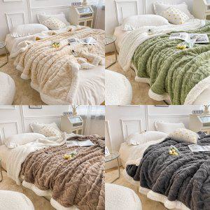 겨울 차렵이불 SS 침구 요 두꺼운 겨울 벨벳 꿀잠 두툼 애착 캠핑 차박이불 NBB-010