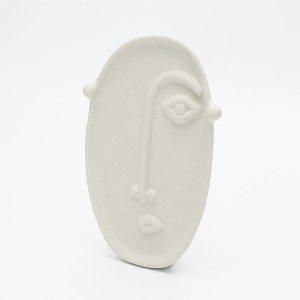 긴얼굴 인테리어 화병 세라믹 꽃병