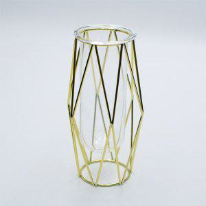 골드 다이아 와이어 철제 화병 유리꽃병