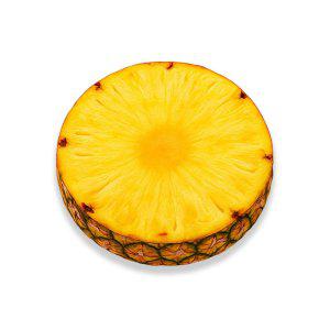 푹신한 원형 과일 방석 쿠션 36cm 파인애플