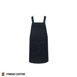 KYJ 바리스타 앞치마 베이직 블랙 1P