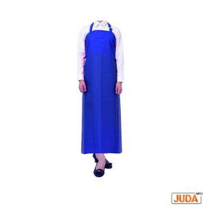 목걸이형 우레탄 방수 앞치마 무광 특대형 파랑