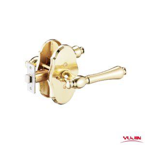 유진 9019 GD 골드 목문 방문손잡이 욕실용