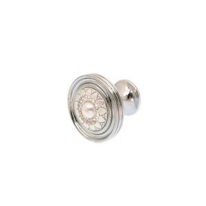 진주보석 두줄 1구 가구손잡이 대형 40mm