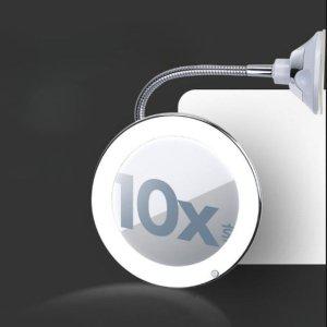 화장거울 Coms 거울 조명 확대 6.7형 욕실 LED 10배율 램프