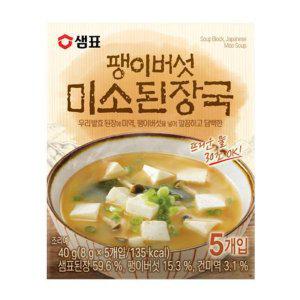 샘표식품 팽이버섯 미소된장국 40g X 3개