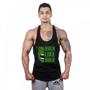 끈 헐크 남성탱크탑 나시 티 민소매 머슬 짐웨