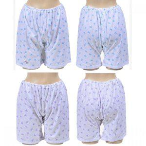 SIZE 여성 사각속바지 할머니팬티 꽃나염팬티