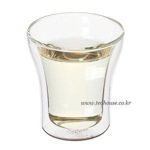 이중 유리컵 더블월 글라스컵 2개입 120ml 커피컵 차컵