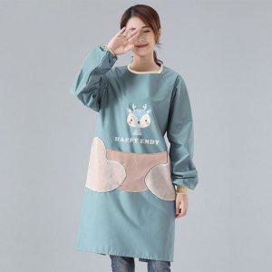 방수앞치마 카페 작업복 미술 작업용 청소 주머니