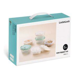 락앤락 햇쌀밥 전자렌지용기 300ml 6조세트 밥보관용기 냉장냉동식품보관 전자레인지용
