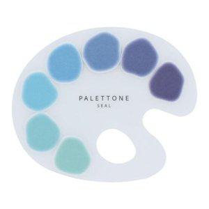 물감파렛트 씰스티커 웅덩이의 하늘 데코스티커 반투명 꾸미기스티커 다꾸용 캐릭터문구세트