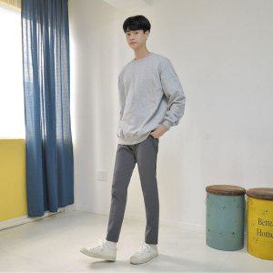 남자기모바지 기모슬랙스 교복몰 슬랙스 그레이