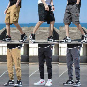 9부 스웨트팬츠 5부 카고 남성반바지 카고바지