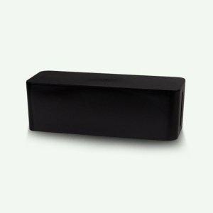 파워존 멀티탭 정리함 케이블박스 대형 블랙