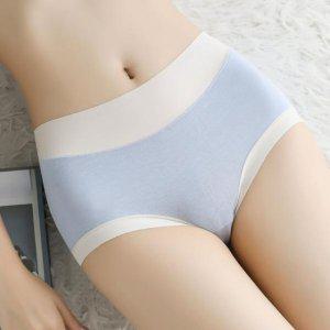 투톤 심리스팬티 여성 인견속옷 요가 면팬티 심