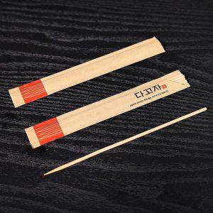 대나무 꼬치 2.5mm x 15cm 200개 과일 떡볶이 튀김 조리용 나무 스틱