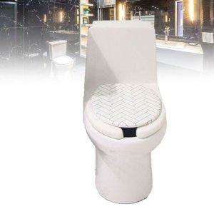 변기뚜껑 온열 시트 항균 헤링본 소프트 변기커버 U형 D