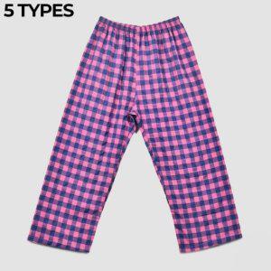 체크 잠옷바지 은하수 여성 파자마 면파자마 데