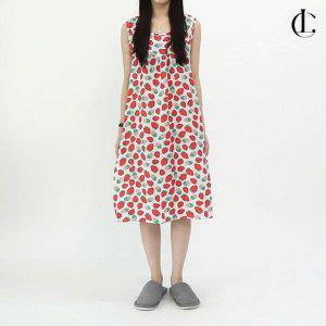 원피스 민트 딸기 색 여성 화이트 여성의류 인